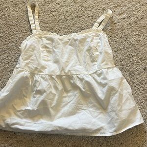 Cute white vacation top